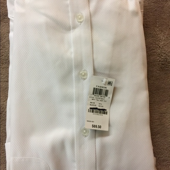 Tasso Elba small 14.5-32/33 long sleeve shirt - Picture 3 of 4